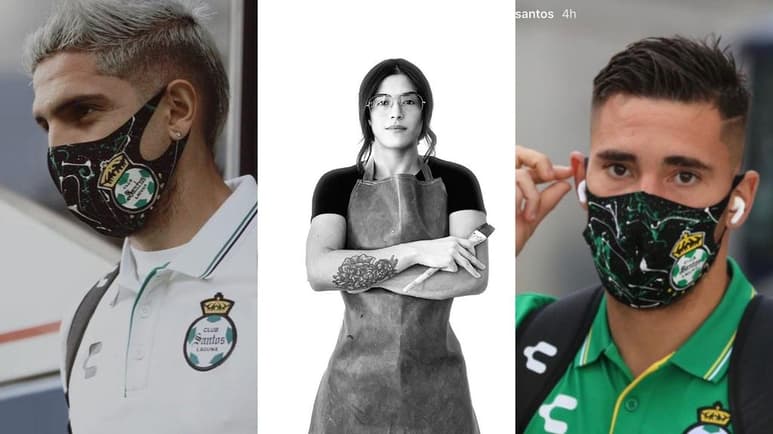Más de tres días le llevó a García Márquez, la elaboración de los cubrebocas personalizados para los Guerreros. (ESPECIAL)