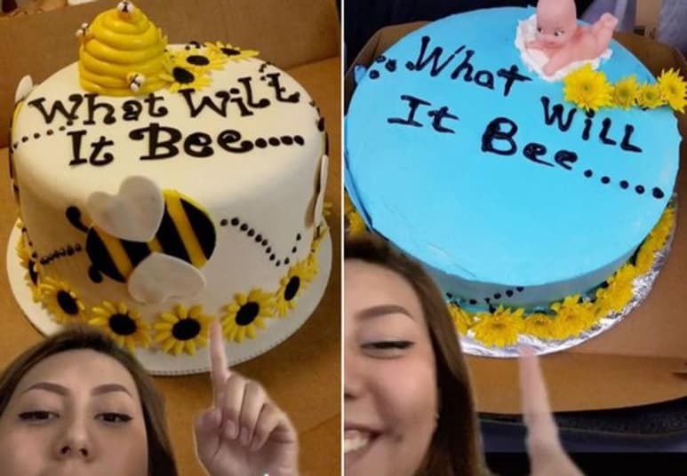 Un pastel para una fiesta en que se revelaría el género del bebé que nacerá. (INTERNET)