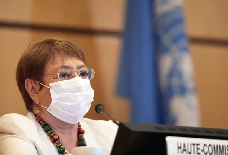 La alta comisionada de la ONU para los derechos humanos, Michelle Bachelet, condenó hoy la violencia policial ante las protestas pacíficas organizadas tras las elecciones en Bielorrusia. (ARCHIVO) 