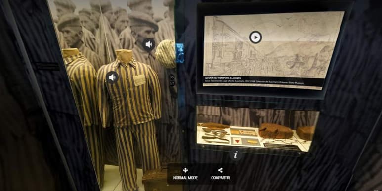 El Museo del Holocausto de Buenos Aires estrenó la plataforma de recorrido virtual en 360 grados de sus instalaciones, que permanecen cerradas a causa de la pandemia del coronavirus. (ESPECIAL)