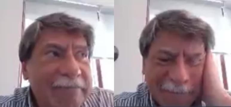 Al ver al profesor en problemas, los estudiantes le ofrecieron su ayuda por medio de la videollamda (CAPTURA) 
