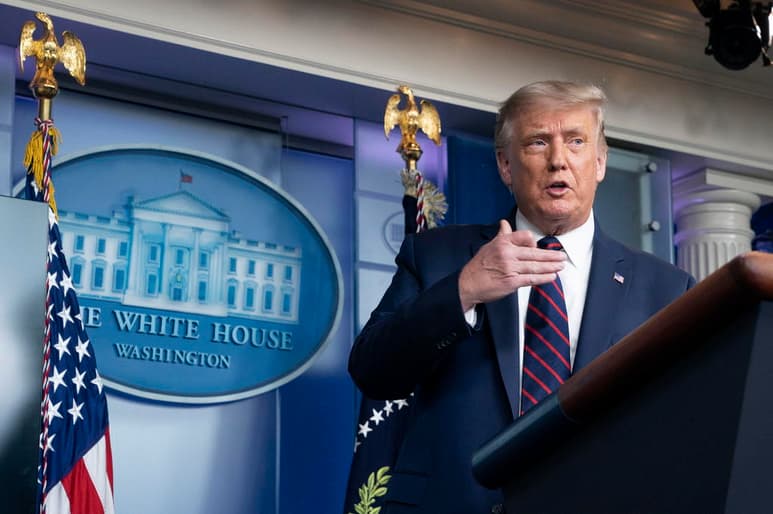 Los republicanos intentarán retransmitir la historia de la presidencia de Donald Trump durante su convención nacional, que contará con oradores de la vida diaria, los programas noticiosos y la Casa Blanca, en contraste con el nominado presidencial demócrata, Joe Biden. (EFE)