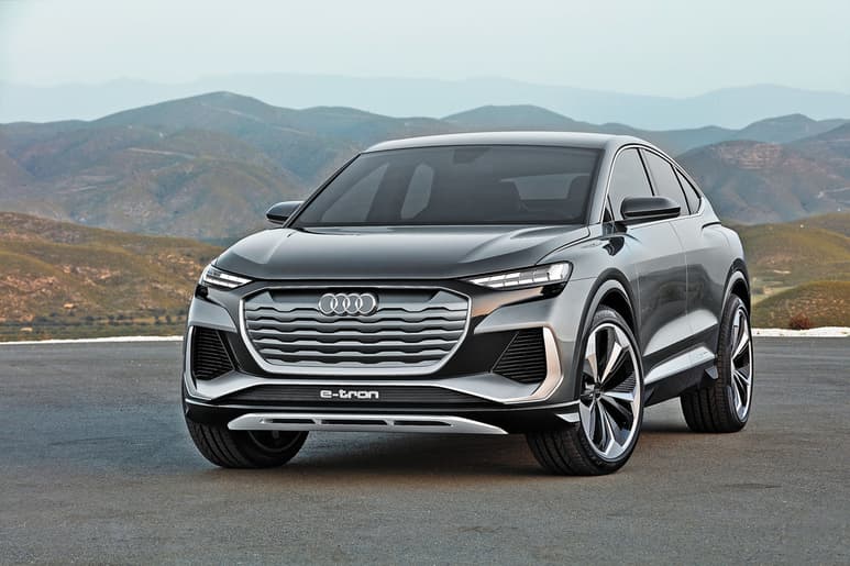 La Audi Q4 e-tron concept, muestra una caída mucho más pronunciada del techo al pilar D del auto. (EL SIGLO DE TORREÓN)