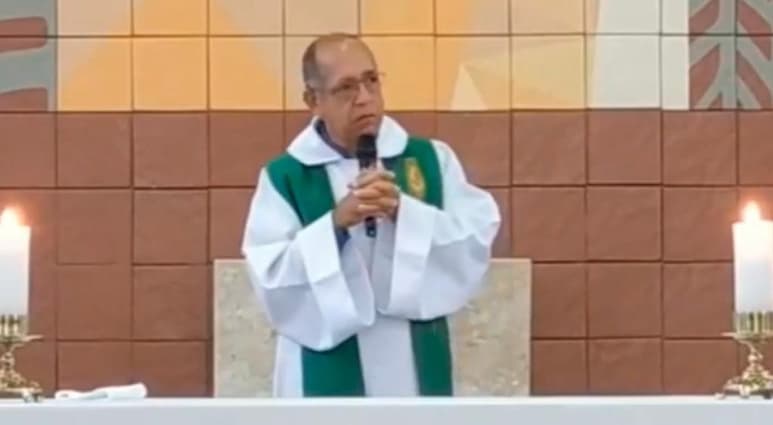 El religioso declaró que aquellos que no pertenecen al sector vulnerable, no tienen excusa para faltar a misa (CAPTURA)