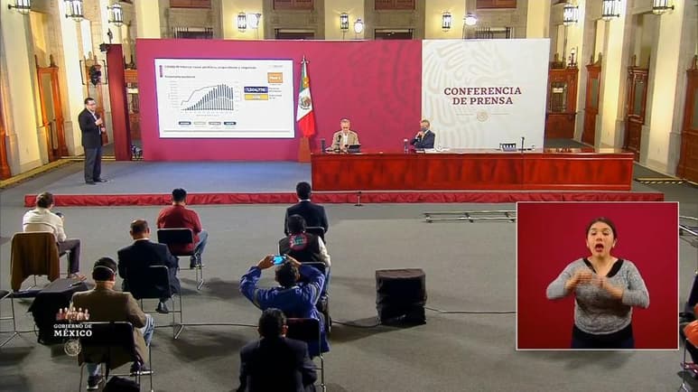 Las autoridades federales de Salud ofrecieron la conferencia de prensa diaria para informar a la población sobre la pandemia de la enfermedad COVID-19, causada por el coronavirus SARS-CoV-2, en México. (ESPECIAL)