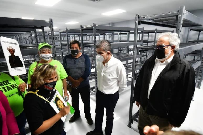 El miércoles fue inaugurado el Centro Regional de Identificación Humana en Saltillo, evento donde AMLO canceló su presencia. (CORTESÍA)
