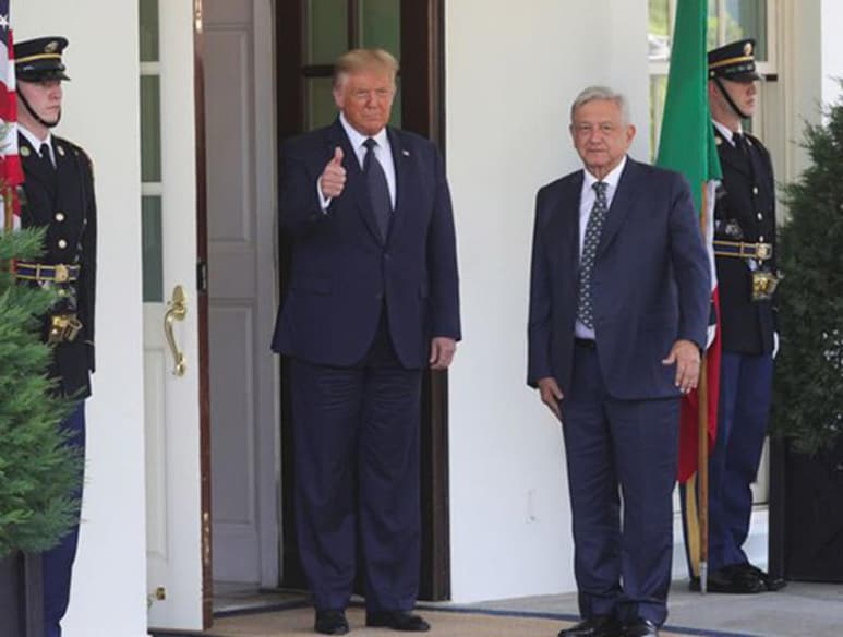 Trump destaca ante los electores las metas que ha cumplido, entre las que subraya la renegociación del acuerdo comercial con México y Canadá.
