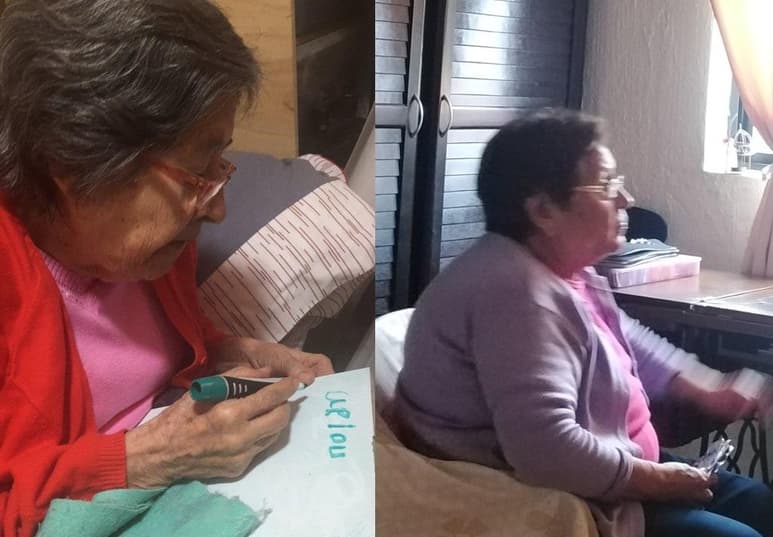 El entusiasmo de las personas mayores por seguir estudiando a través del programa Aprende en Casa, es aplaudido en redes sociales (CAPTURA)