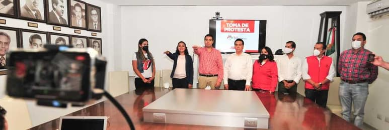 Juan Moreno de Haro es el nuevo dirigente estatal y Adriana Amador es la secretaria general.