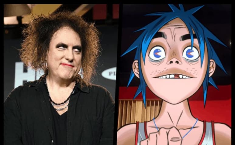 Gorillaz sorprendió a sus seguidores al anunciar que su nueva canción 'Strange Timez' contará con la participación de Robert Smith, líder y vocalista de The Cure. (Internet)
