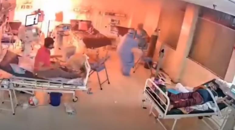 La escena de la explosión se viralizó en redes sociales (CAPTURA)