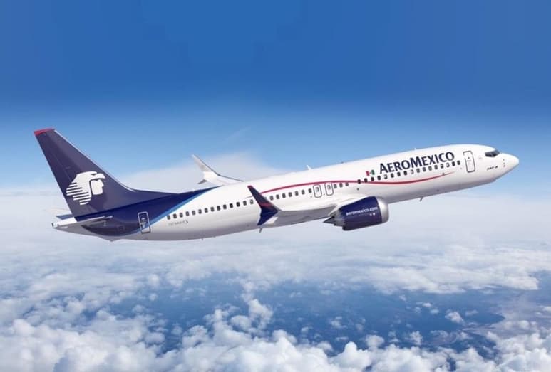 El Boeing 878 de Aeroméxico, recorrió un total de 14 mil 710 kilómetros de distancia (ESPECIAL)