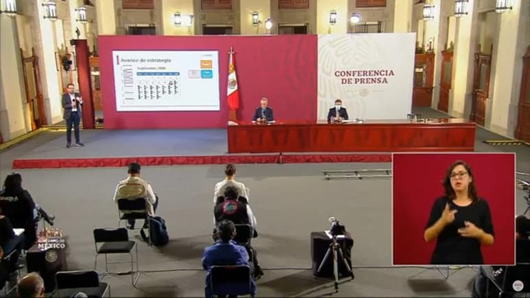 Las autoridades federales de Salud ofrecieron la conferencia de prensa diaria para informar a la población sobre la pandemia de la enfermedad COVID-19, causada por el coronavirus SARS-CoV-2, en México. (ESPECIAL)