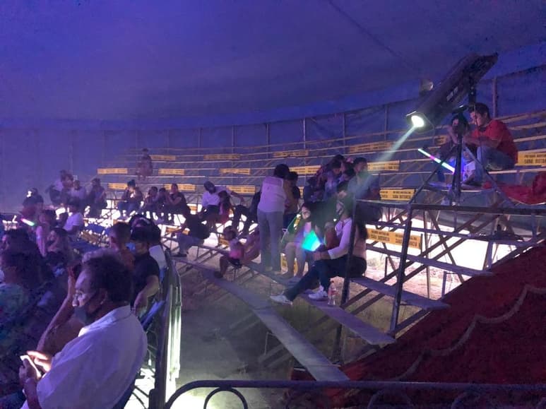 En virtud de que el viernes fue el primer día del circo, fue poca gente la que asistió. Se espera mayor afluencia en próximos días. (CORTESÍA)