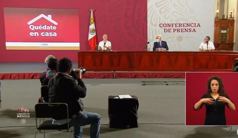 Las autoridades federales de Salud ofrecieron la conferencia de prensa diaria para informar a la población sobre la pandemia de la enfermedad COVID-19, causada por el coronavirus SARS-CoV-2, en México. (ARCHIVO)