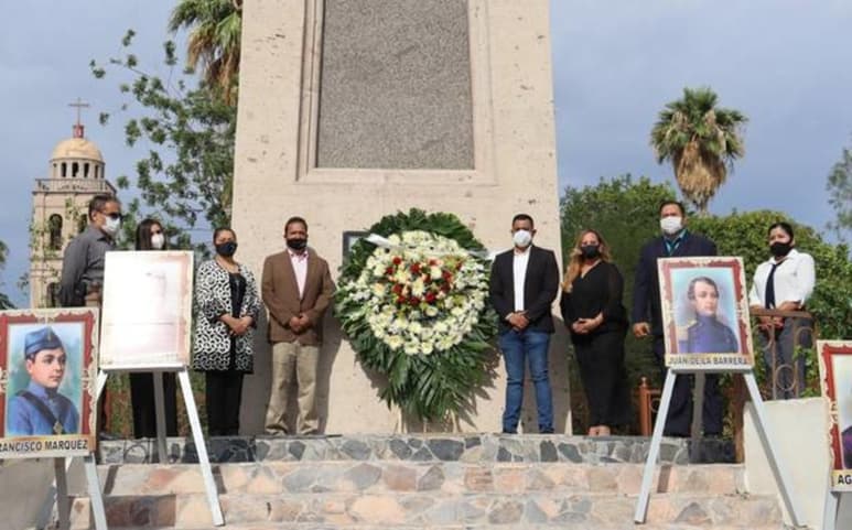 Este domingo autoridades municipales, legislativas y judiciales
de San Pedro conmemoraron el
CLXXIII aniversario de la Gesta Heroica de los Niños Héroes
de Chapultepec. (EL SIGLO DE TORREÓN)