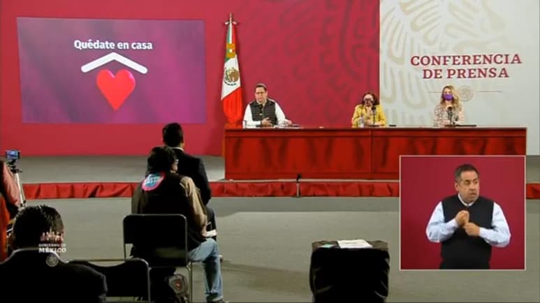 Las autoridades federales de Salud ofrecieron la conferencia de prensa diaria para informar a la población sobre la pandemia de la enfermedad COVID-19, causada por el coronavirus SARS-CoV-2, en México. (ESPECIAL)