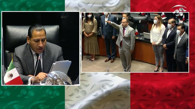 El Senado mexicano aprobó en sesión extraordinaria la idoneidad de la terna de candidatos a Magistrado de la Sala Regional Especializada del Tribunal Electoral del Poder Judicial de Federación (TEPJF). (ESPECIAL)
