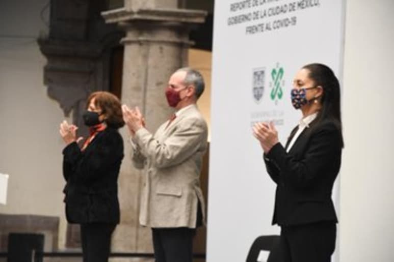Claudia Sheinbaum aseguró que no hubo un incremento exponencial de hospitalizados en la capital del país.