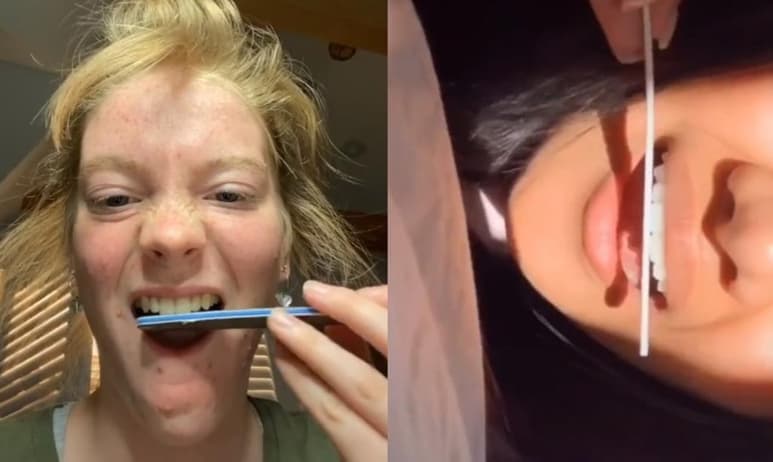 Con una lima de uñas, 'tiktokers' buscan tener una 'dentadura perfecta' (CAPTURA) 