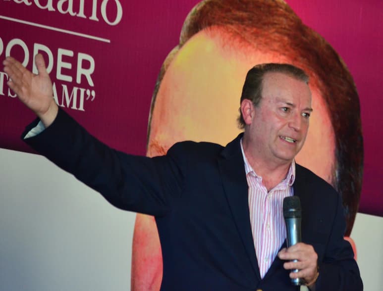 De las manifestaciones de este fin de semana en la Ciudad de México en contra de Andrés Manuel López Obrador destacó el nombre de Gilberto Lozano, líder del Frente Nacional Anti-AMLO. (ARCHIVO)