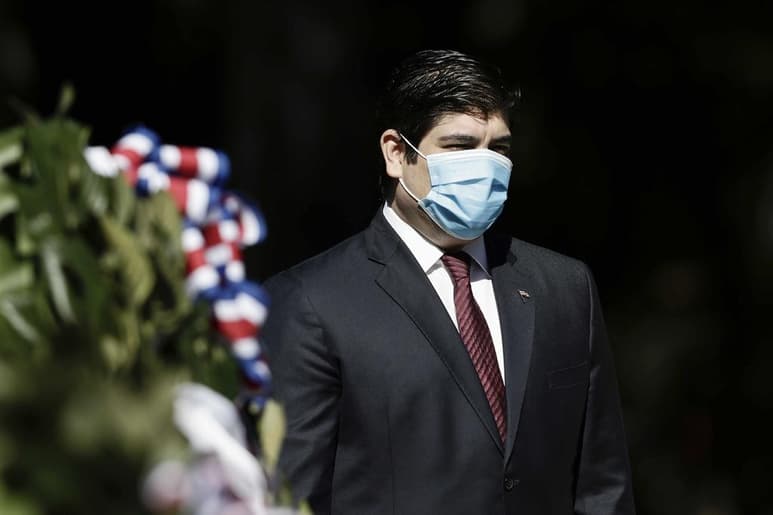 El presidente de Costa Rica, Carlos Alvarado, durante su intervención de fondo en la 75ª Asamblea General de las Naciones Unidas, abogó este martes por priorizar más recursos para el desarrollo igualitario y sostenible. (ARCHIVO)