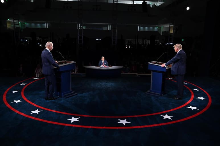 El primer debate entre los candidatos a la Presidencia de Estados Unidos, el demócrata Joe Biden, exvicepresidente durante la administración de Barack Obama y el actual mandatario, el republicano Donald Trump dio inició. (EFE)