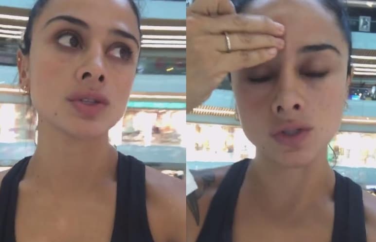 La mujer recomienda a sus seguidores que no permitan que les coloquen el termómetro infrarrojo en la frente (CAPTURA) 