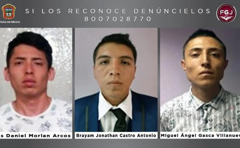 Brayam Jonathan, quien fue detenido el día de su boda, fue sentenciado a 69 años de prisión junto con Luis Daniel y Miguel Ángel por el asesinato de una mujer y el homicidio en grado de tentativa en contra del esposo de la víctima, durante un robo a casa habitación en el barrio de la Concepción, informaron autoridades de la Fiscalía General de Justicia del Estado de México. (ESPECIAL)