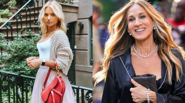 Irina Baeva compartió con sus seguidores en Instagram que sorpresivamente conoció a Sarah Jessica Parker, le compró zapatos y hasta practicó con ella su inglés. (ESPECIAL) 
