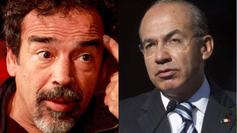 A Damián Alcázar se le hace indecente que alguien usurpe su nombre y fotografía para twitear mensajes políticos, pero acepta estar de acuerdo con lo que una cuenta falsa envió el expresidente Felipe Calderón Hinojosa, tildándolo de falta de memoria. (ESPECIAL) 