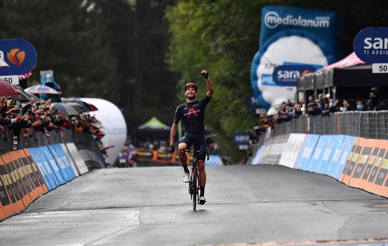 Filippo Ganna ganó su segunda etapa en esta edición del Giro.