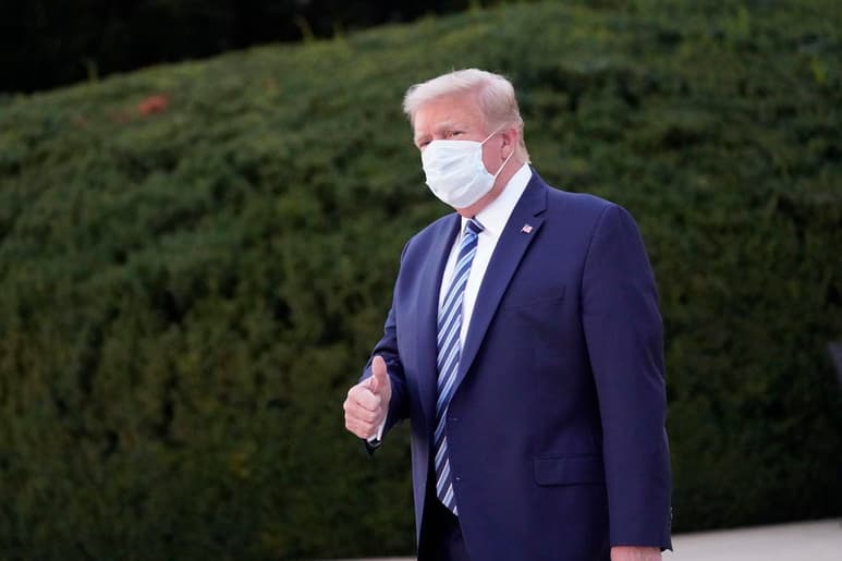 Sean Conley, el médico del presidente de Estados Unidos, Donald Trump, anticipó este jueves que el mandatario podrá volver a participar en actos públicos este sábado dada su evolución positiva de la COVID-19 que padece. (ARCHIVO)