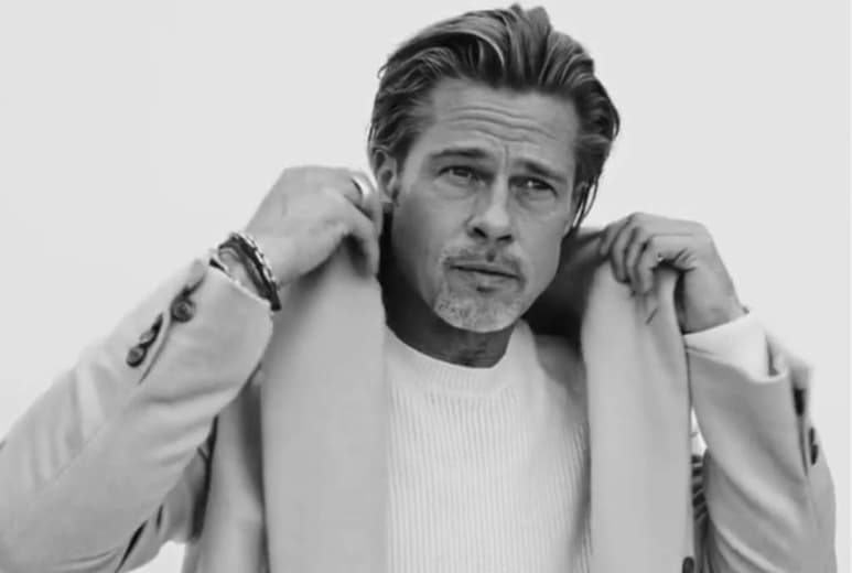 Brad Pitt regresó a su época como modelo en una nueva campaña para la firma italiana Brioni. (ESPECIAL)