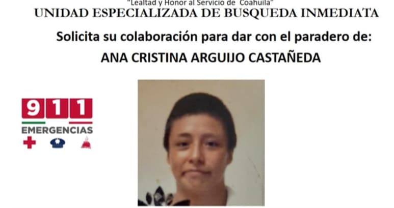 La joven tiene 21 años de edad y sus familiares la buscan desde el pasado 5 de octubre, en Torreón, Coahuila, por lo que se activó el protocolo ALBA, proceso de atención, reacción y coordinación entre los tres niveles de Gobierno cuando existe el extravío de mujeres y niñas. (Especial)