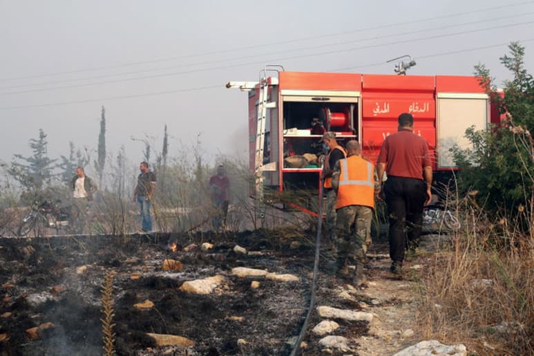 Los incendios forestales desatados por una ola de calor en Medio Oriente han matado a tres persona. (EFE)