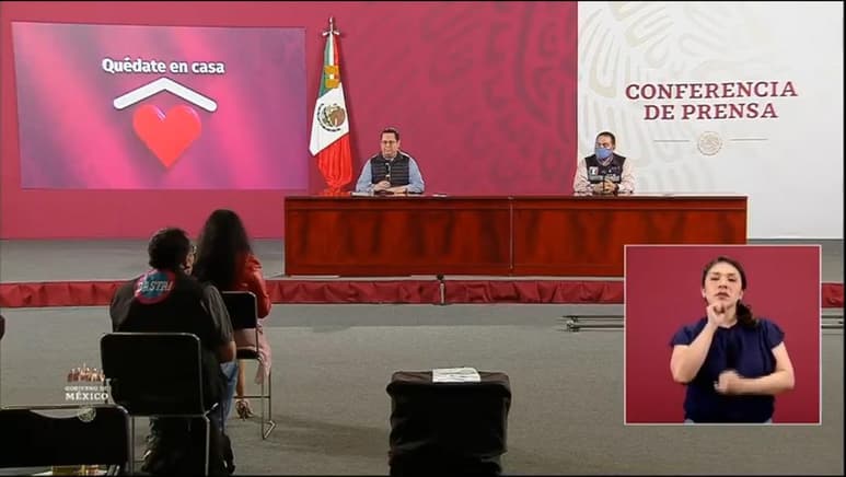 Las autoridades federales de Salud ofrecieron la conferencia de prensa diaria para informar a la población sobre la pandemia de la enfermedad COVID-19, causada por el coronavirus SARS-CoV-2, en México. (ESPECIAL)