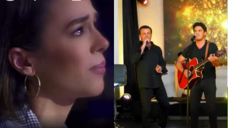 Eduardo Capetillo hace llorar a Biby Gaytán con mensaje a su hijo. (ESPECIAL)