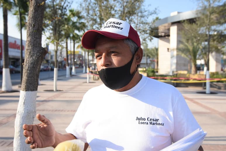 Candidatos a diputados locales como el no registrado Julio César Loera, se pronunciaron por un sustancial recorte presupuestal a partidos políticos y gastos de campaña.