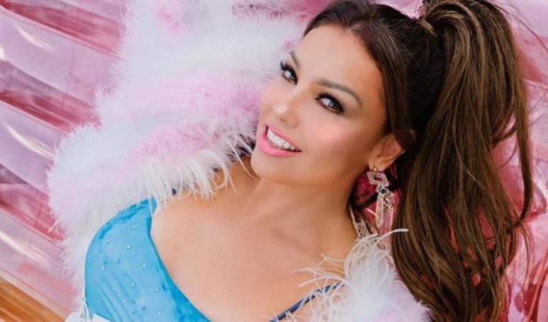 Material compartido por @thalia en Instagram.