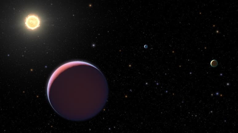 Un equipo internacional de investigadores ha confirmado que el sistema planetario LHS1140 tiene dos planetas y podría albergar otros dos, y que, uno de ellos, el LHS1140 b, situado en la zona de habitabilidad, parece tener un gran océano de agua líquida, lo que lo convierte en un objetivo perfecto para la búsqueda de biomarcadores para la vida. (ARCHIVO)