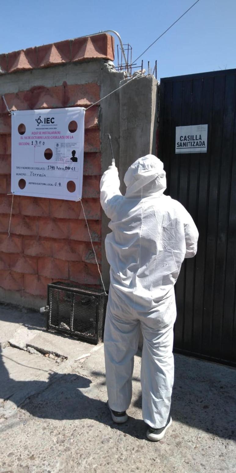 El proceso de desinfección arrancó el pasado lunes 12 de octubre. (EL SIGLO DE TORREÓN)