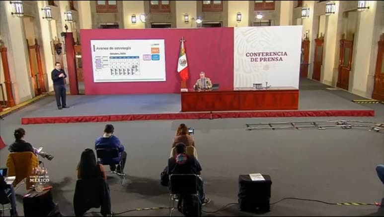 Las autoridades federales de Salud ofrecieron la conferencia de prensa diaria para informar a la población sobre la pandemia de la enfermedad COVID-19, causada por el coronavirus SARS-CoV-2, en México. (ESPECIAL)
