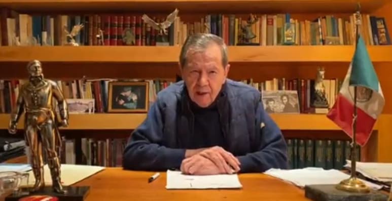 Porfirio Muñoz Ledo compartió la grabación de una llamada en la que sólo se escucha la pregunta sobre si el interlocutor conoce o ha escuchado hablar de Mario Delgado. (ESPECIAL)