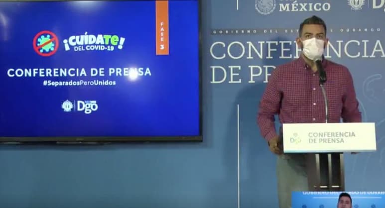 Este domingo la Secretaría de Salud de Durango dio a conocer su reporte diario de decesos y contagios por COVID-19 en la entidad. (ESPECIAL)