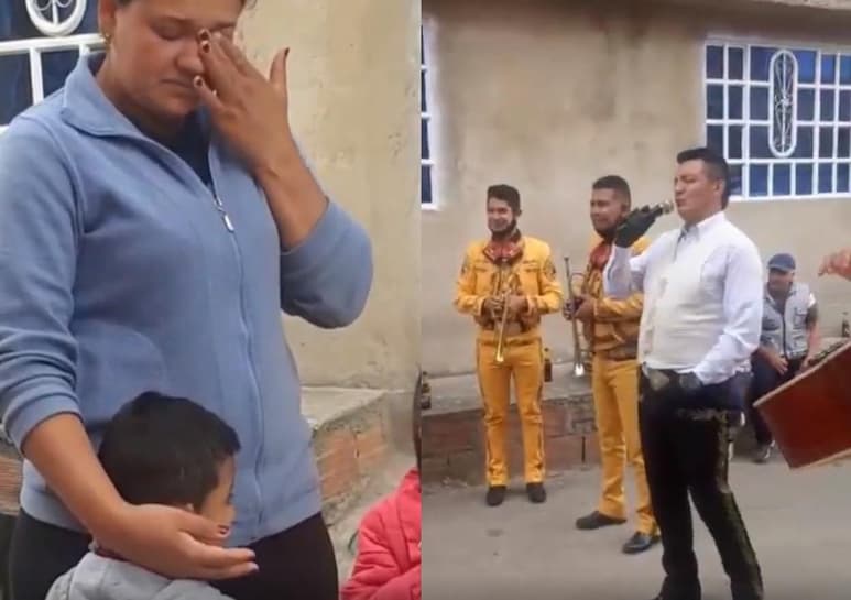 Los músicos se mostraron conmovidos por la petición del menor (CAPTURA)