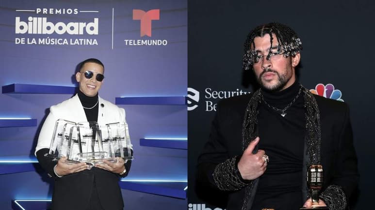 Premiados. Luis Fonsi, a la izquierda, y Daddy Yankee cantan en la ceremonia de los Premios Billboard en 2017.