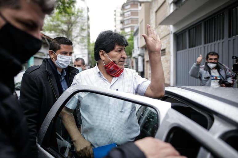 El expresidente de Bolivia Evo Morales (2006-2019) dejó este viernes Argentina, donde vive desde hace casi un año, con destino a Venezuela, confirmaron a Efe fuentes del Gobierno de Alberto Fernández, que no especificaron por cuánto tiempo se ausentará del país. (ARCHIVO)