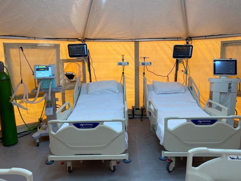 La instalación del Hospital Móvil se realizará a un costado del Hospital General y podría operar a partir del próximo viernes. (EL SIGLO DE TORREÓN)