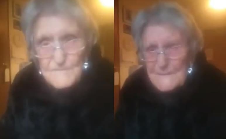 La mujer alega en el video que 'siente que el tiempo se le está acabando, por lo que quiere volver a reunirse con su familia' (CAPTURA)